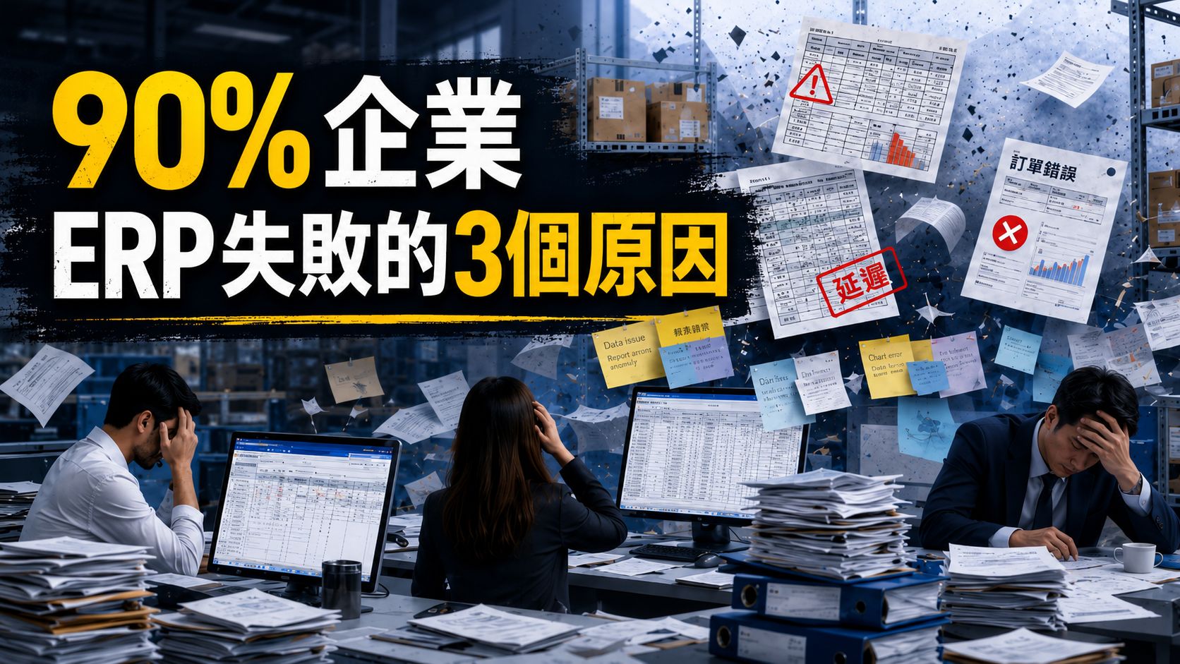 90%企業ERP失敗的3個原因